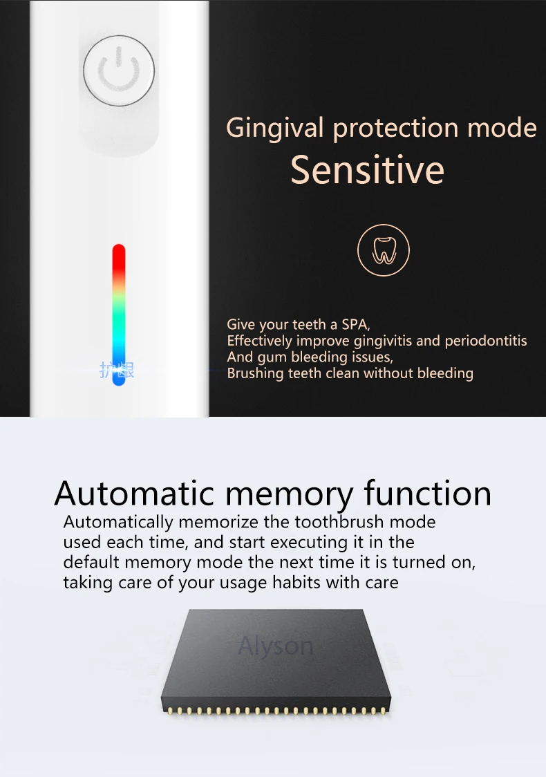 OEM IPX7 wholesale Adult Rechargeable Customized Smart 45 Rotating Electric Toothbrush With travel case for oral b details