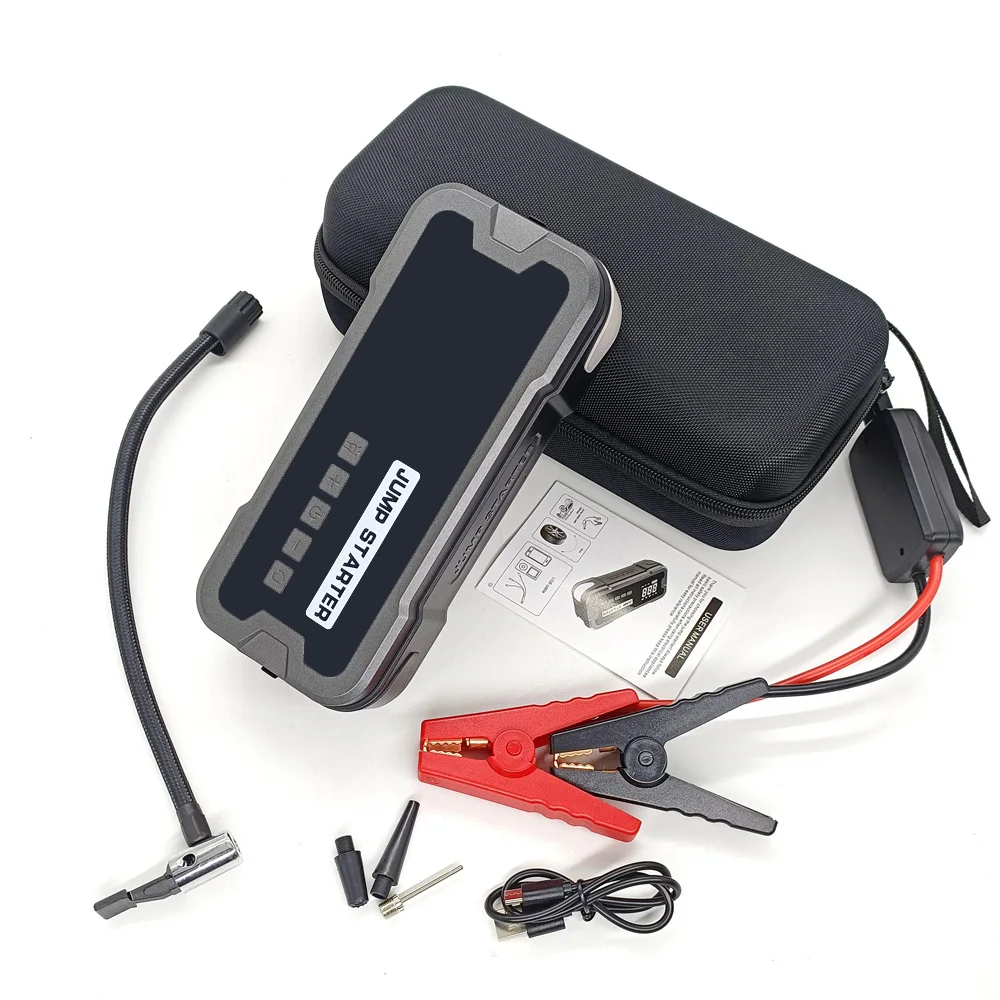2025 Portable High-Power 4000A Peak Jump Starter Battery Pack 4-in-1 With Air Compressor Quick Start for Car Truck Motorcycle