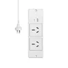 Blanc-2 * prises CA + 1 * USB-A + 1 * USB-C-AU