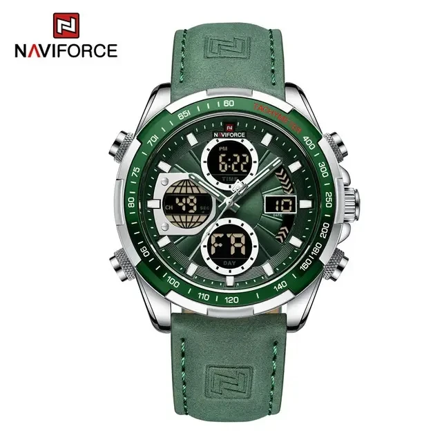 Reloj Naviforce orologio originale 9197 orologi al quarzo digitali moda  uomo orologio da polso sportivo di lusso cronografo orologio con doppio