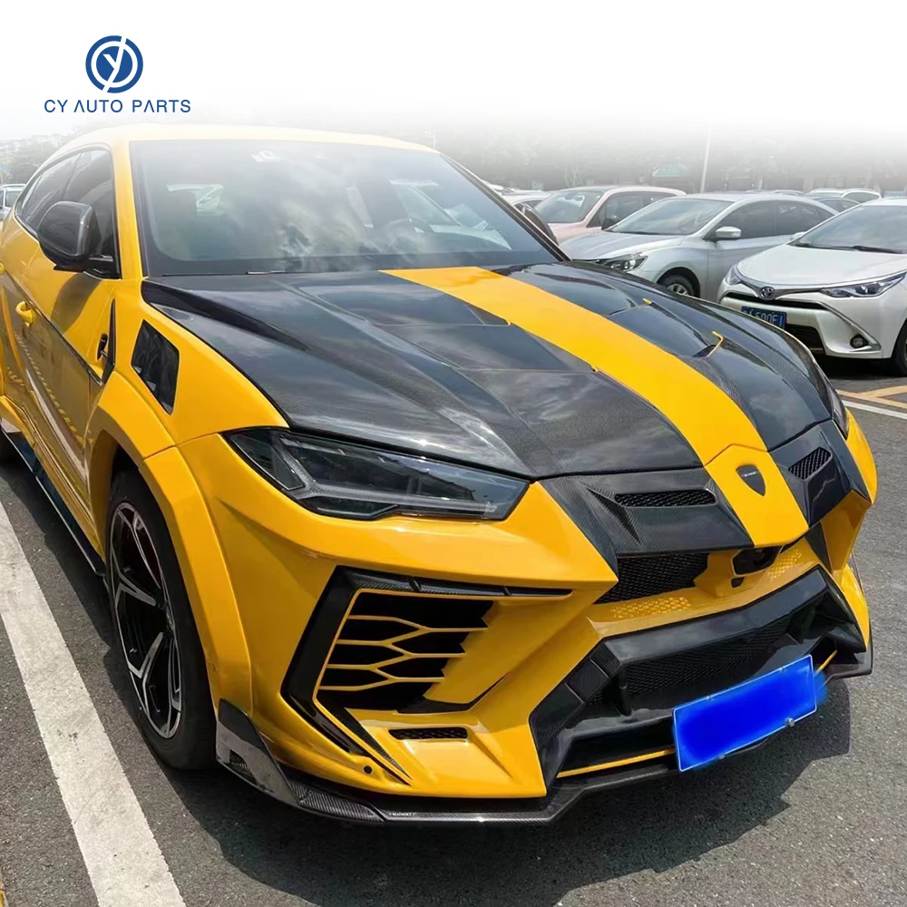 Frp Carbon Fiber Front Rear Car Bumpers Chin Engine Cover Msy Style