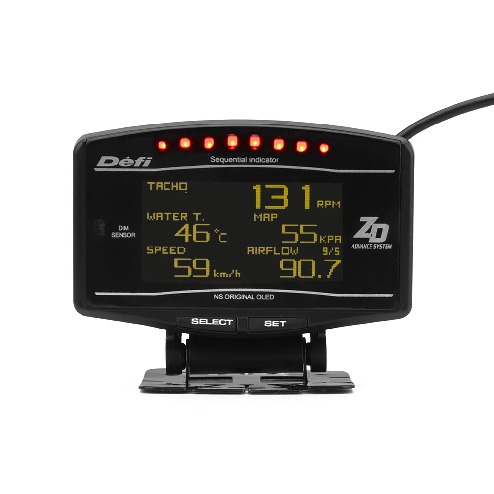 OBD2 Advance ZD 10 in 1 Defiスタイルリンクオートゲージ DF09705