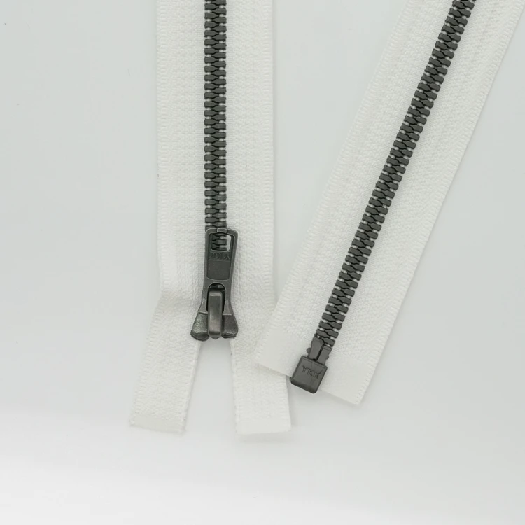 Ykk Custom Logo Zipper Printing Long Finished Open End Two Way Duty