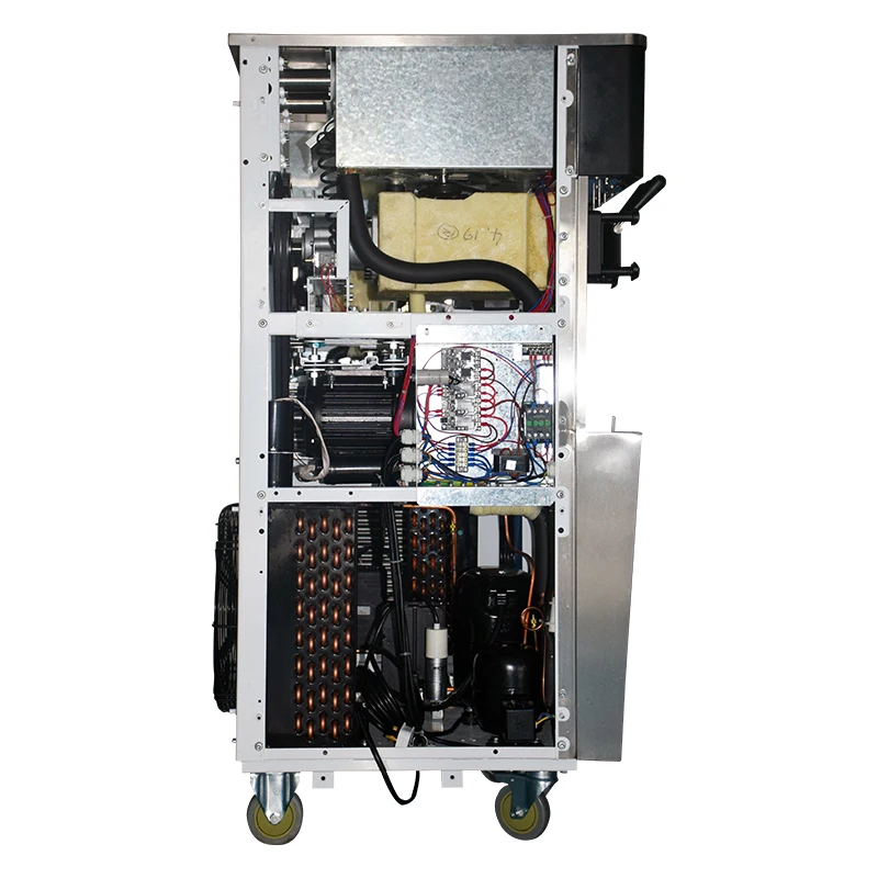 DW138TC машина для приготовления мороженого с мягким обслуживанием, напольный двухступенчатый насос для приготовления мороженого с резервуаром для охлаждения