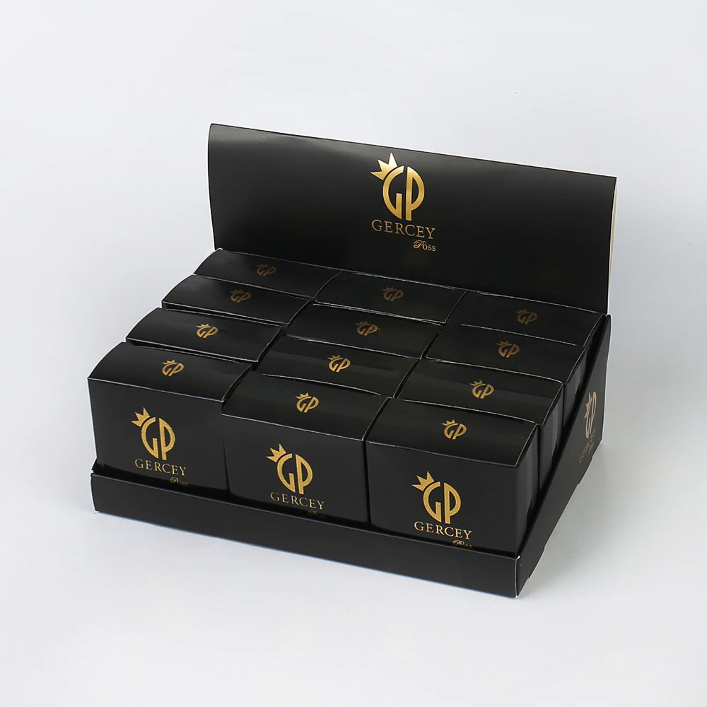 Jinayon Custom Luxury Perfume Box Sets Soft Kraft Paper Packaging with Hot Stamping Embossing Logo Printing Special Black Color