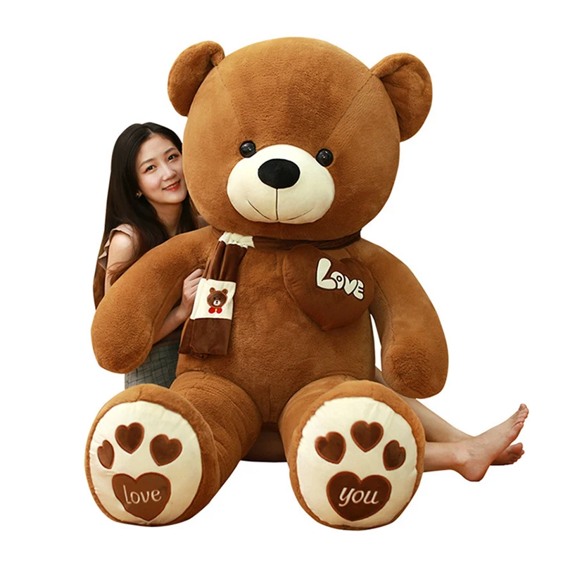 24in 60cm Brand Big Stuffed"white" Teddy Bear Plush Soft Toys Doll gift 