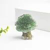 Verre émaillé vert coloré