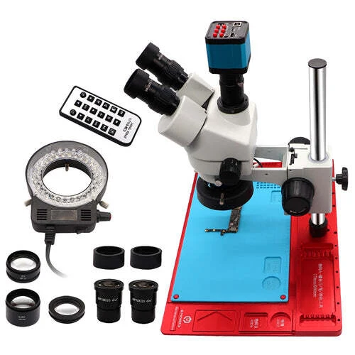 3.5X-90X Simul Trinocular Stereo Microscope for Phone PCB Soldering Repair