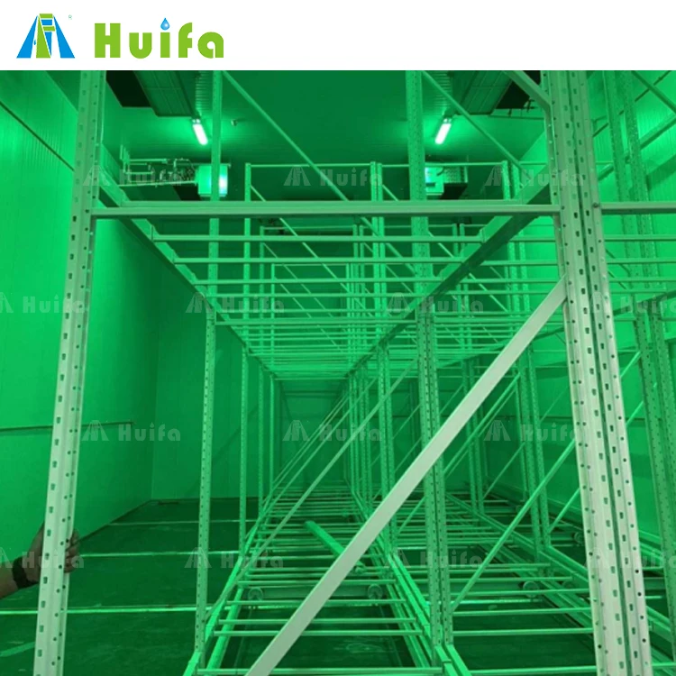 Hydroponic Pot Plant System Vertical Grow Rack Microgreen Growing Racks and Flow Rolling Bench