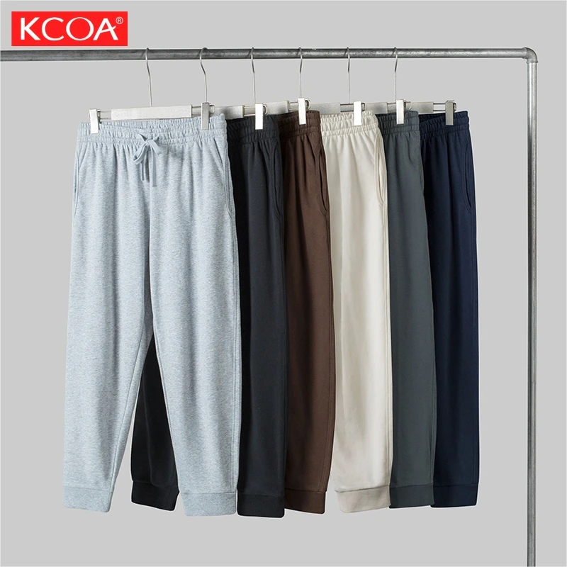 Custom Heavyweight 300G Solid Color Drawstring Pants Sweat Baggy Pants Men Jogger Men'S Pants