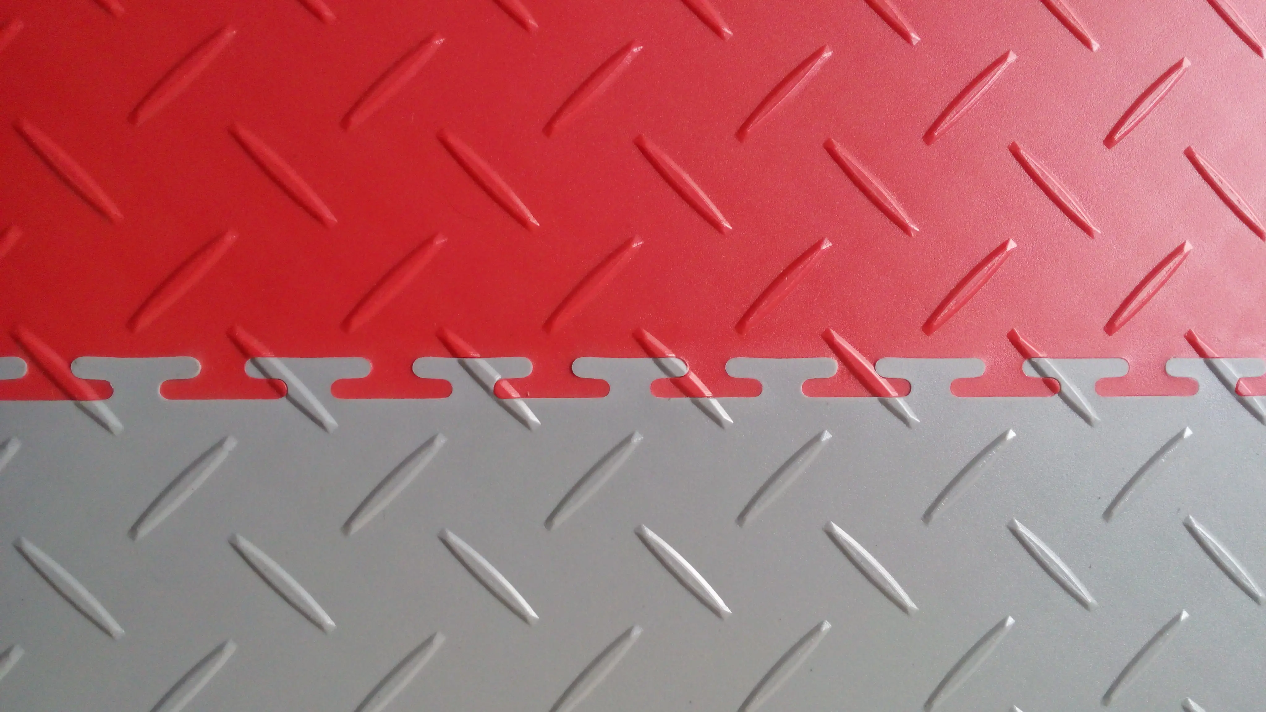6mm Diamond Pattern Vinyl Plastic Interlocking Pvc Garage Floor Tile