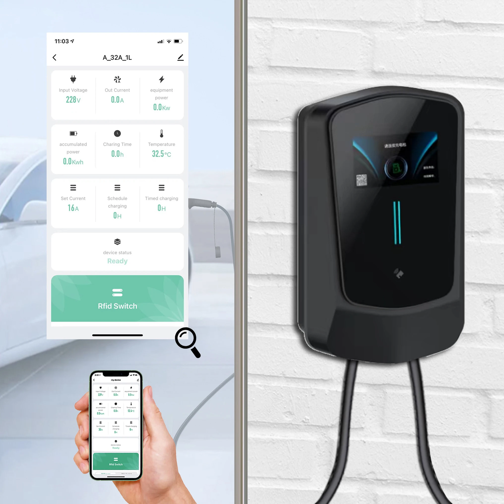 22kw Home Ac Ev Tyoe 1type 2 Mobile Electric Vehicle Battery Home