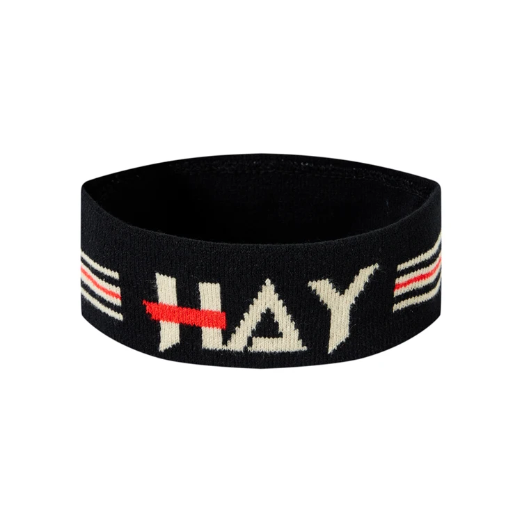 Зимние жаккардовые повязки с логотипом унисекс для бега спортивные вязаные повязки для мужчин