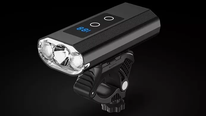 NEWBOLER-Lumière de vélo en alliage d'aluminium, charge de type C, lampe avant de vélo, lumière de sauna, accessoires de vélo, 8000mAh, IPX6, 5000LM NEWBOLER-Lumière de vélo en alliage d'aluminium, charge de type C, lampe avant de vélo, lumière de sauna, accessoires de vélo, 8000mAh, IPX6, 5000LM