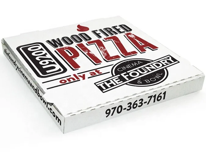 Pizza Boxes Full Color Pizza Box Inside White 7" 9" 10" 12" 14" Pizza Boxes 