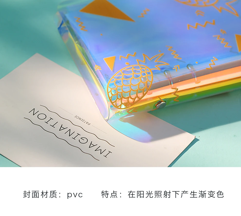 Labon Fancy A6 Pvc Looseleaf 6 Ring Binder Refillable Organizer