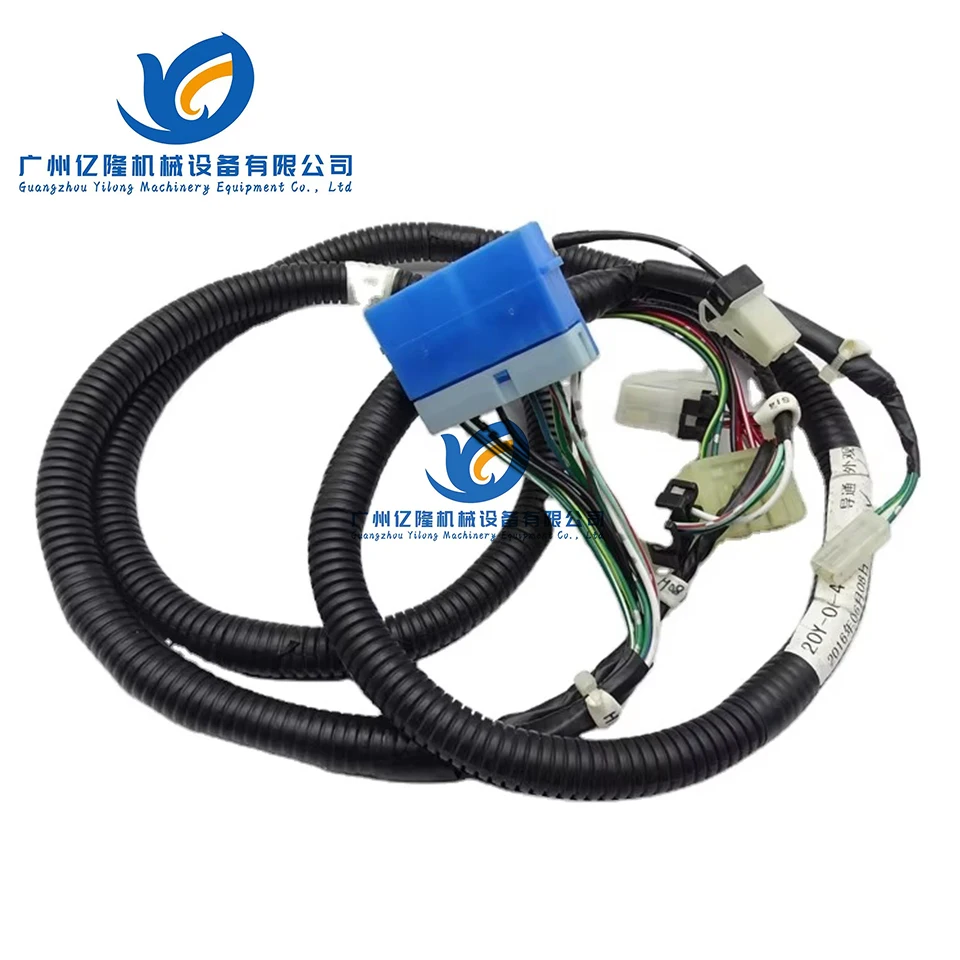 20Y-06-41121 Excavator Parts Engine Wiring Harness Key Switch Wire Speed PC200-8 PC220-8 Horn Switch Wiring Harness 20Y-06-41121