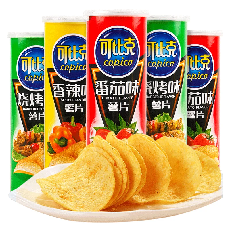 中国ポテトチップス缶詰チップスナックエキゾチックチップスナック105g