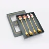 4 pcs lucky green combination 4: gold spoon + fork