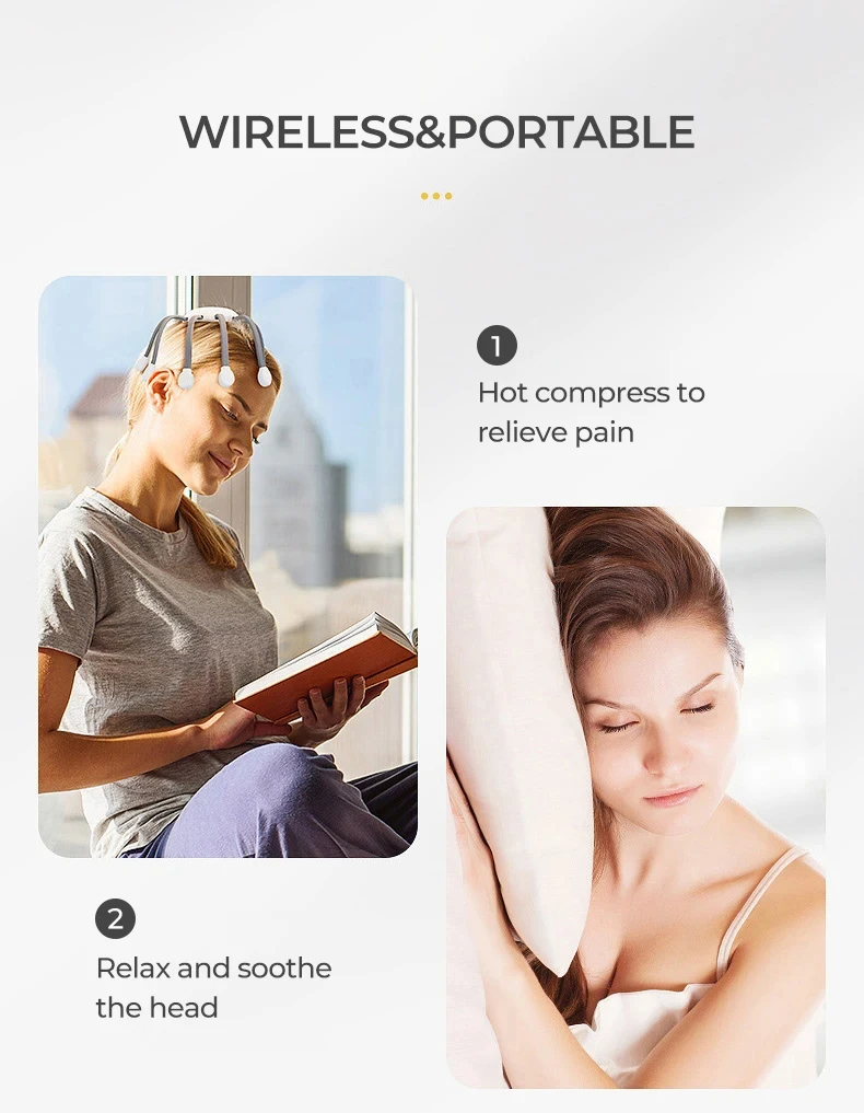 Electric Head Vibration Full Body Relax Scalp Massage Promotes Blood