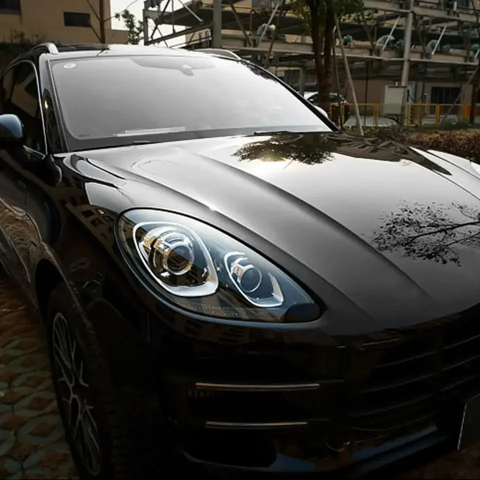 Good Glue Pvc Air Free No Bubbles Car Vinyl Protective Glossy Black