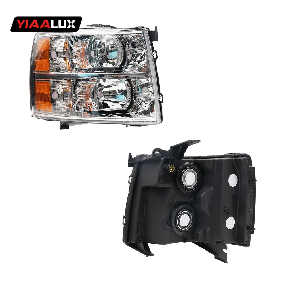 Clear Car Headlight For Chevrolet Silverado 1500 Headlamp 2007 2008 2009 2010 2011 2012 2013 2014