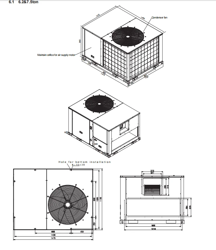 Packaged Unit, R-410A, 220-230V, 1.8-12.6KW - detail 22