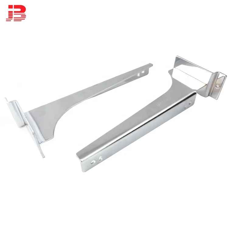 Metal support hanging bracket for glass shelf support