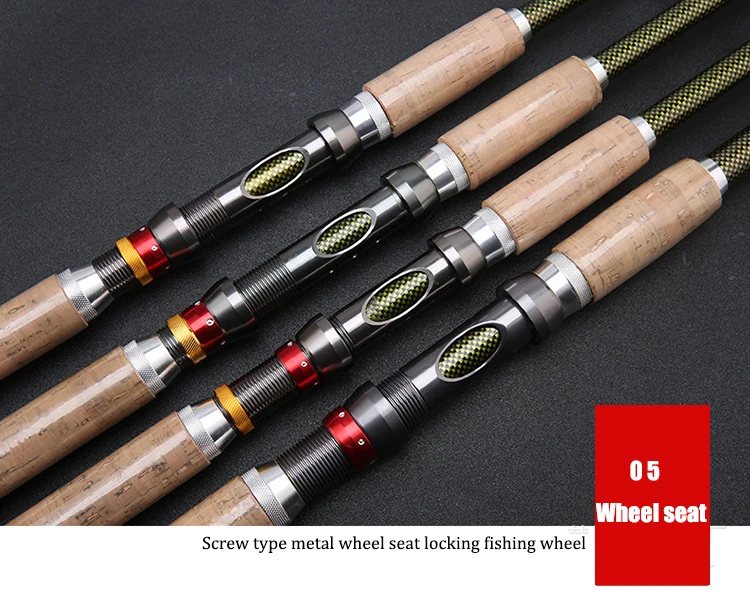 Carbon Fishing Rod Combo Professional Sea Pole 2.1-3.6M and