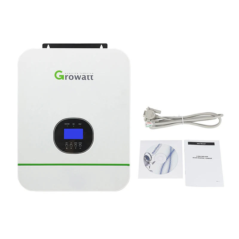 Growatt Hybrid Solar Inverter Mppt 48v 3kw 3000w 5kw 5000w 10kw Single ...