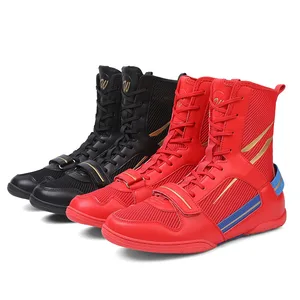 Professional High Quality Latest New Design Wrestling Boots Custom Gym Bodybuilding Shoes Boxing Shoes for Men