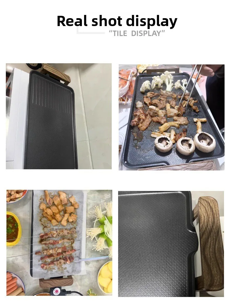 RSC Wholesale Large Smokeless Non-Stick Multi-Functional Electric Grill BBQ Family BBQ Pan 1500W EG015 H2e11ebc5a8e144e8bd9414218e85f304l