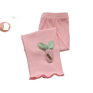 2026 Girls Leggings Spring Thin Children's Trousers Outerwear 1-8Years  Old Baby Spring and Autumn Girls Pants