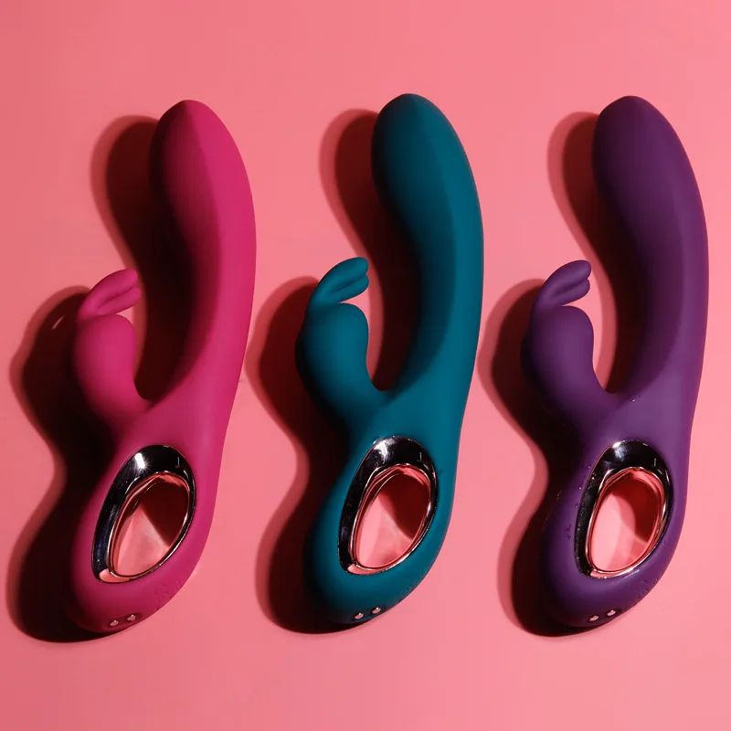 Rabbit Ears Vibrator Female Masturbator Inside and Outside Clip Massage Adult Erotic Products