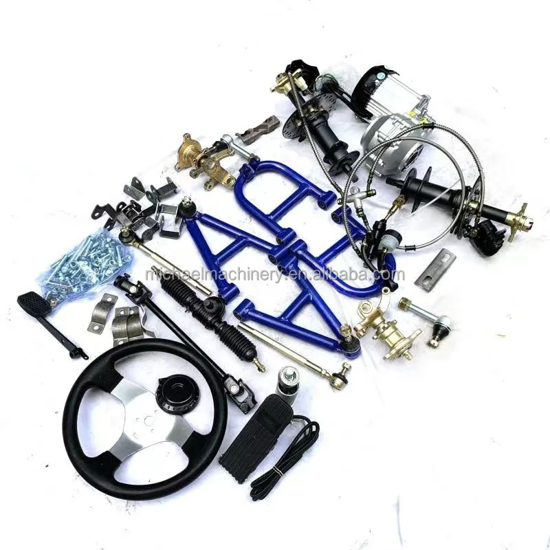 Electric Go Kart Chassis Complete Parts Kits Rear Bldc Motor
