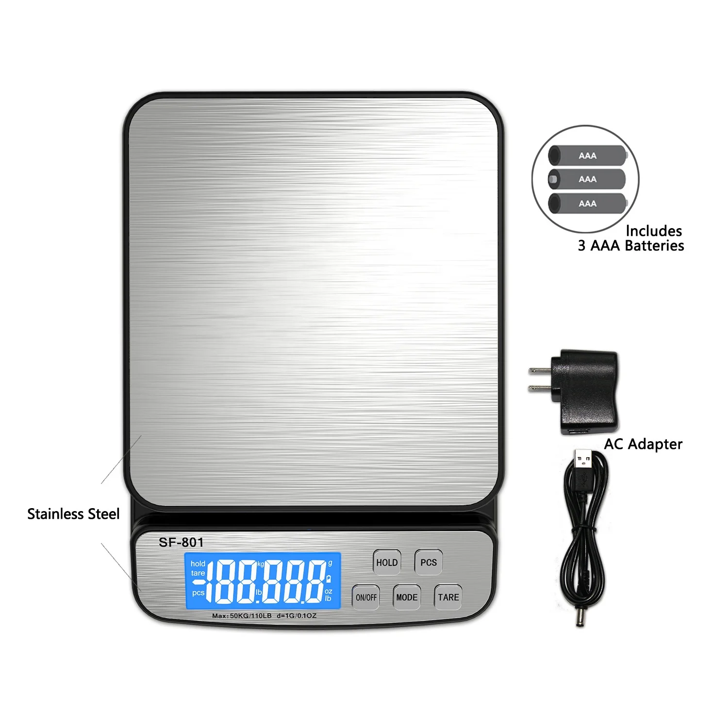 sf-801 50kg postal scale digital kitchen