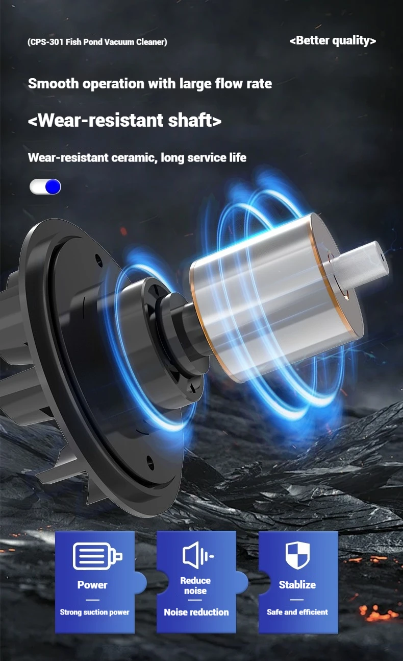 Sunsun Machine SUNSUN Powerful Fish Pond Pool Sewage Suction Machine Equipped with ...