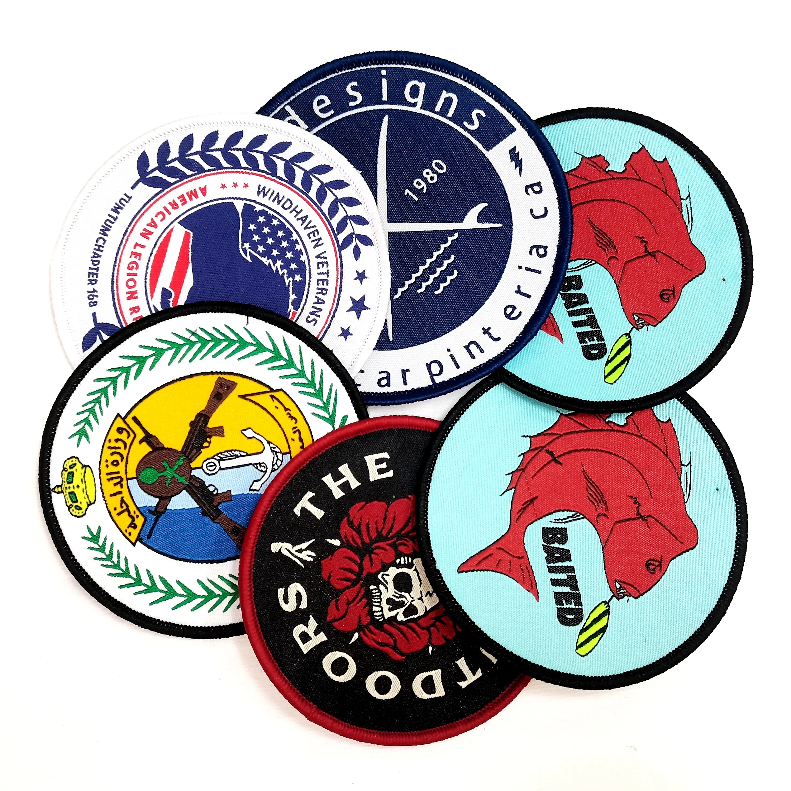 Parches Bulk 2024 New Design Custom Cloth Badge Made Club Name Logo