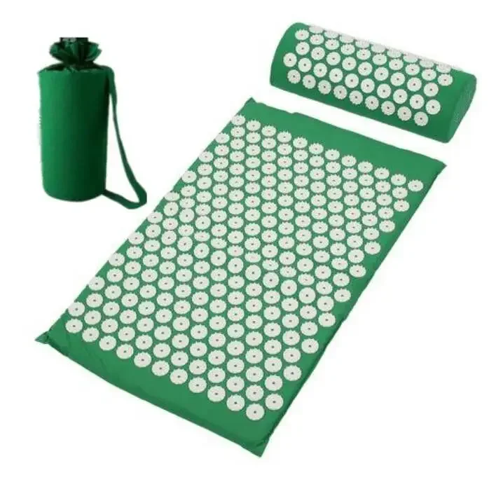Phenitech Acupuncture Needle Shakti Mat, Accupressure Spike Mat and Pillow Set, Acupressure Health Yoga Mat