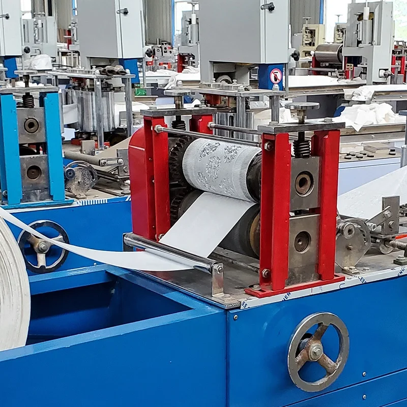 Single and Double Color Printing Napkin Paper Napkin Machine for Small Profitable Industry