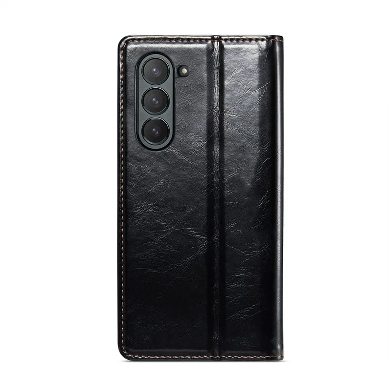 Folding Flip Cover and Card Slot Chic Luxurious Vintage Style For Samsung Galaxy Z Fold 3 4 5 6 Luxury Fashion Case Ultra supplier