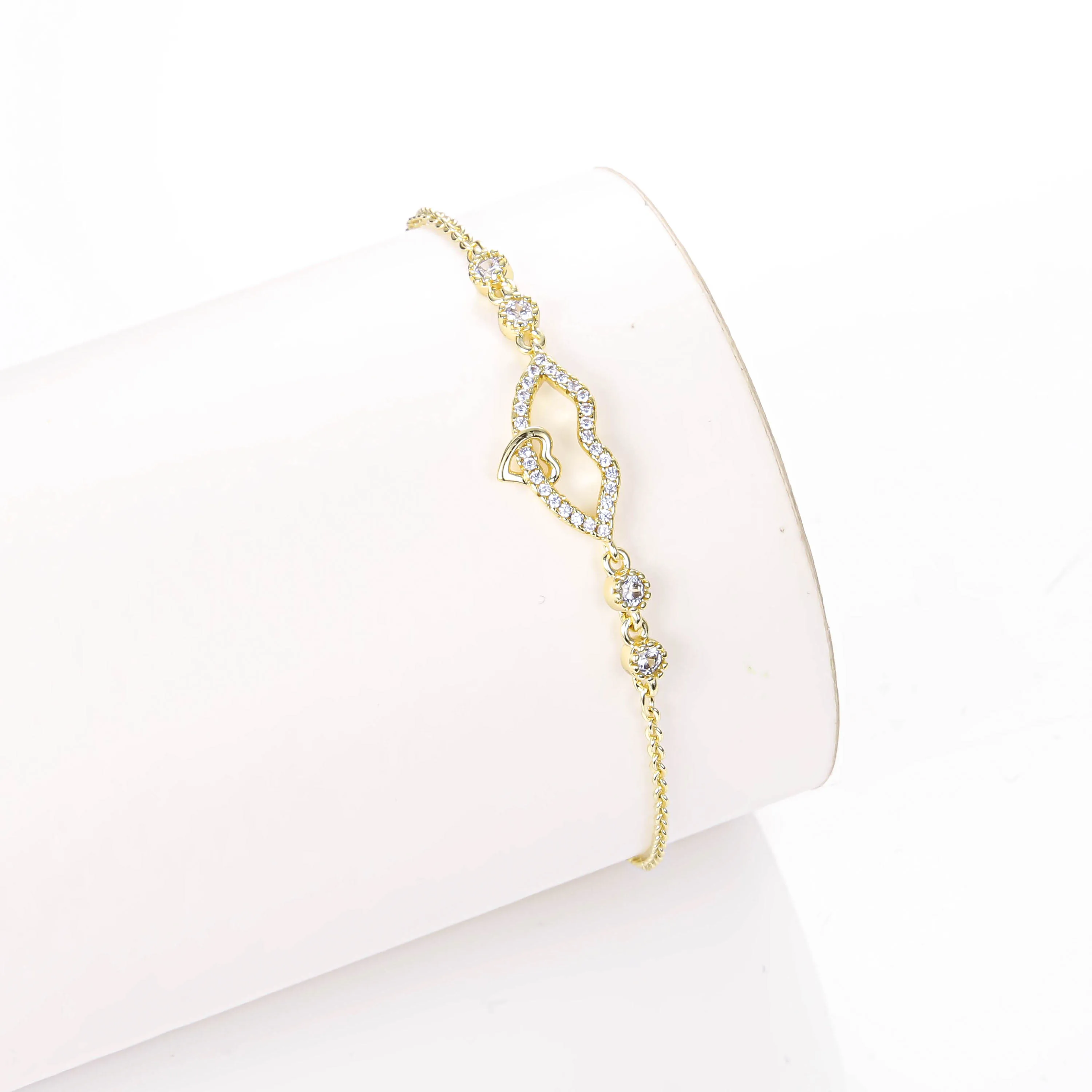 CM joyería de moda 14K chapado en oro al por mayor hebra pulseras