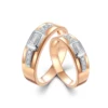 Or rose blanc 18 carats