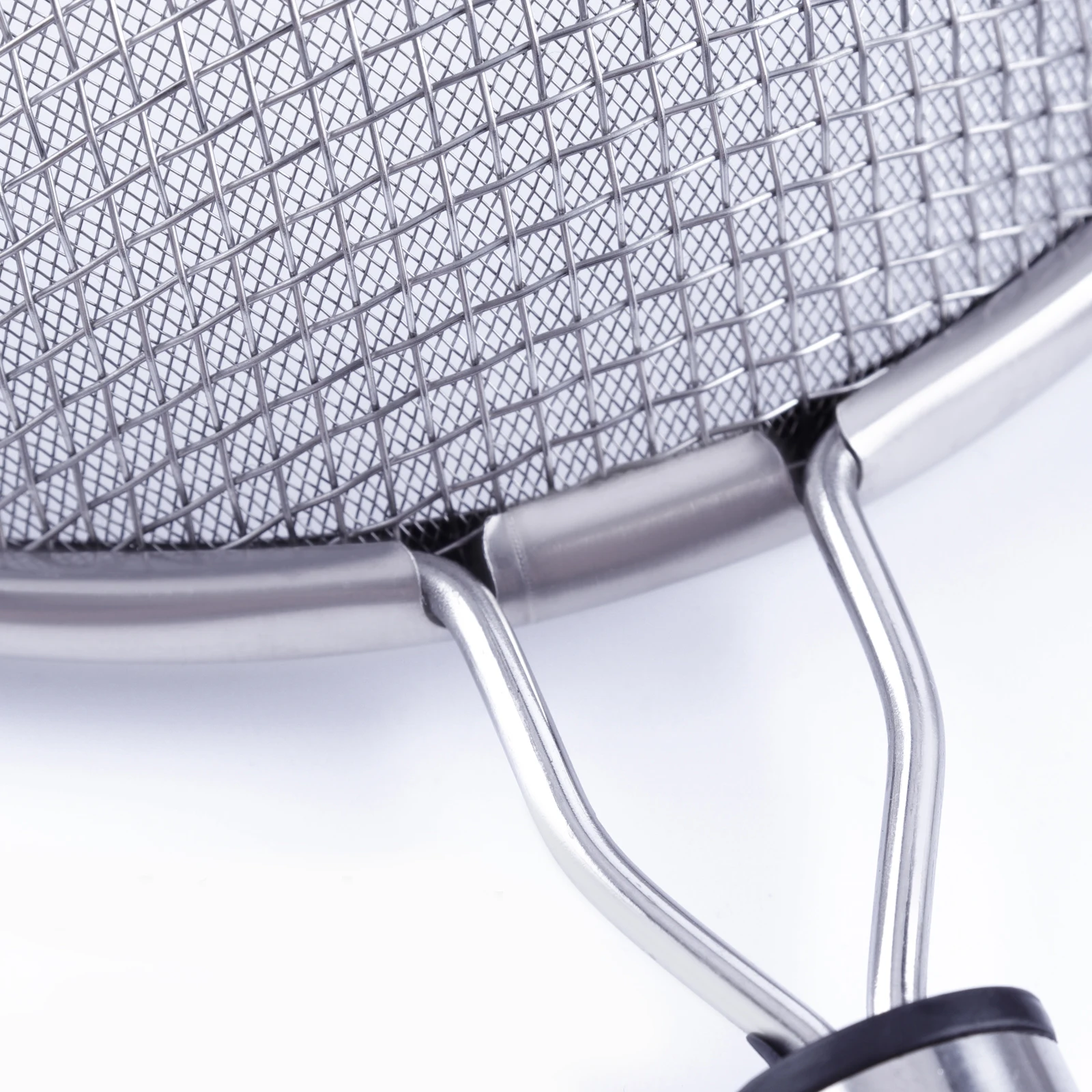 Double Layer Fine Mesh Strainer Sifter Filter Sieve Well Welded Long Handle Rustproof Filter Stainless Steel for Pulp and Tea