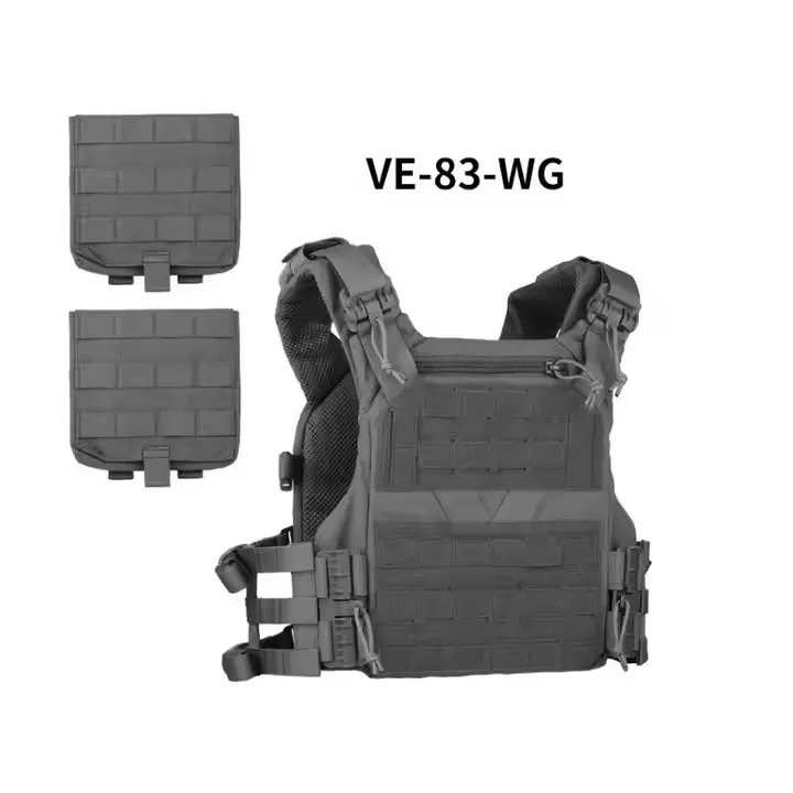 Lightweight West Molle Quick Release Laser Cut Multicam Oxford Fabric Tactical Vest Plate Carrier 4