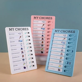 Reusable Chores Checklist Daily Planner Memo Plastic Board Chore Chart ...