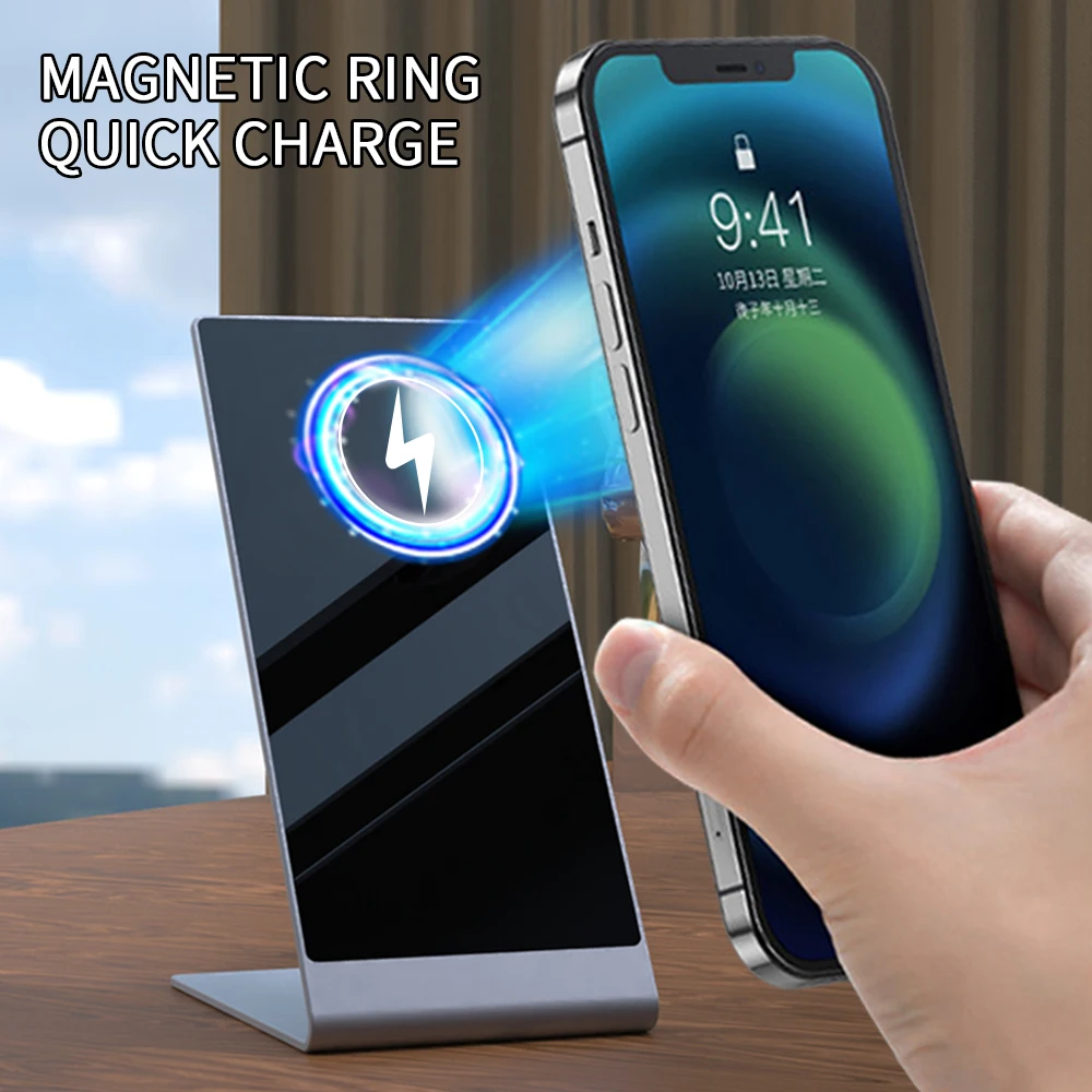 2021 New Product Non-Slip Wireless Magnet Charger Wireless Portable Wireless Charger Magnet
