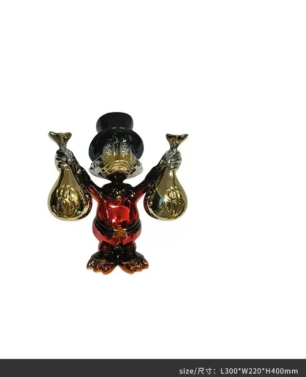 product duck resin statue popular home art sculpture pop art sculpture duck sculptures indoor556-3