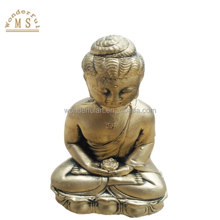 Customized Resin Religious Miniature Garden Decor Cement resin poly stone Buddha Statue home figurine arts and craft