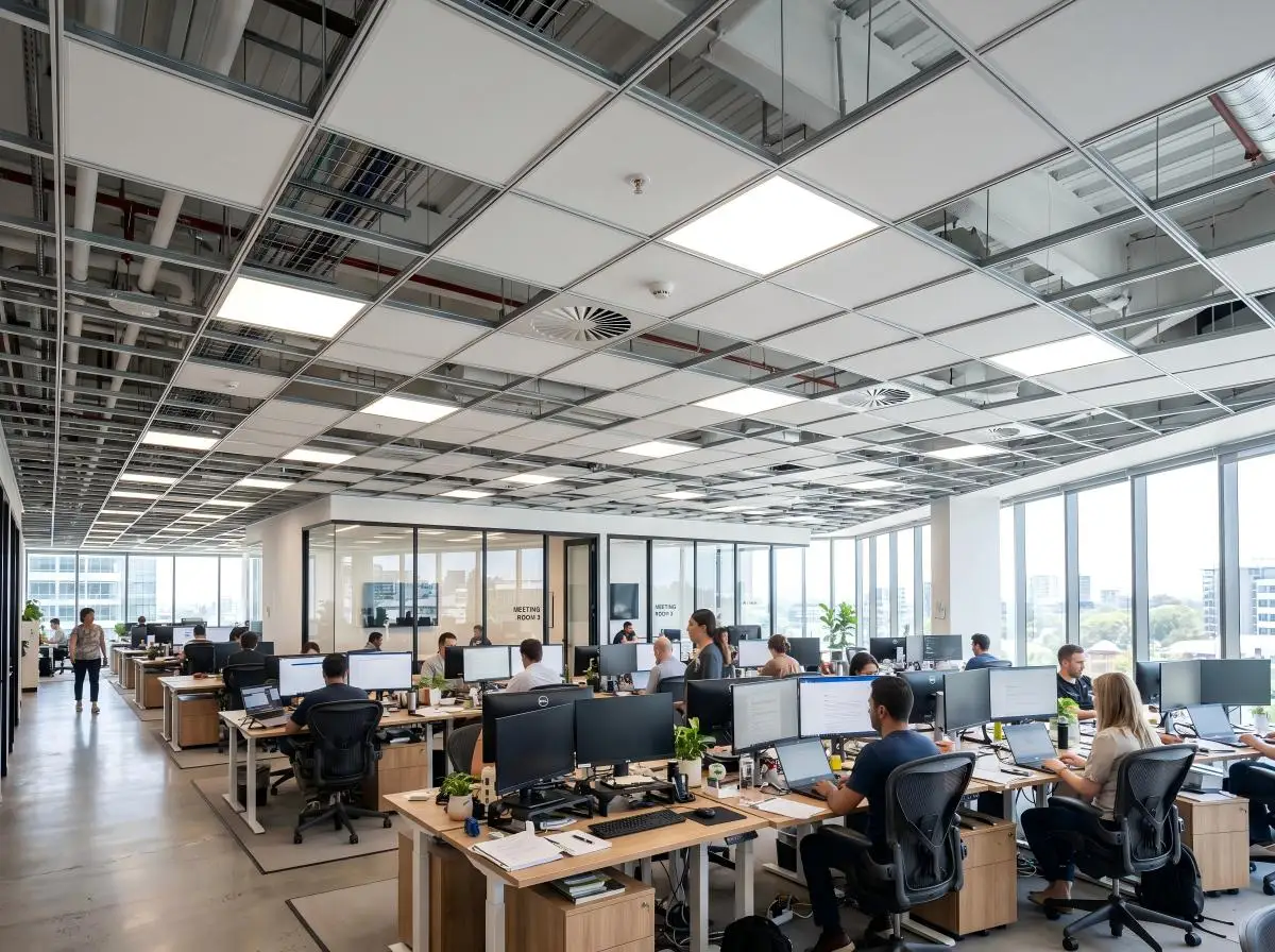 Premium Square Aluminum 600x600 Clip-In Ceiling Tiles with Fireproof Sound-Absorbing Features and 10-Year Warranty